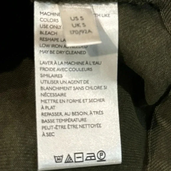 NWT Olive Green Khaki Denim Dress Small Free People When Hearts Align Dress - Picture 7 of 9